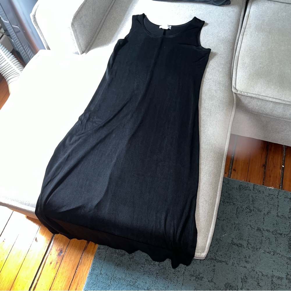 Vintage Maxi Black Slip Dress